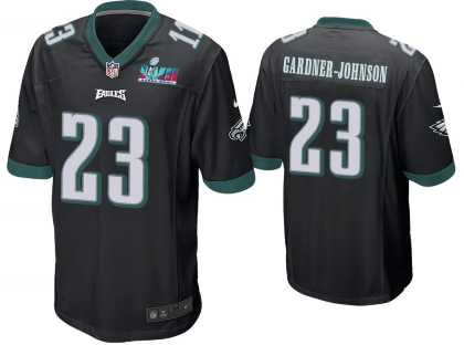 Men & Women & Youth Philadelphia Eagles #23 C.J. Gardner-Johnson Limited Black Super Bowl LVII Vapor Jersey